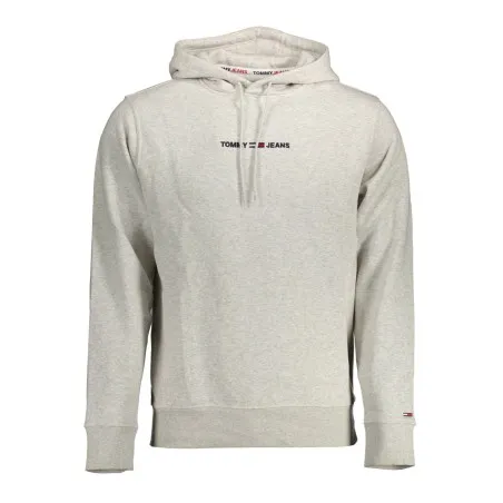TOMMY HILFIGER SWEAT SANS ZIP HOMME GRIS - TOMMY HILFIGER