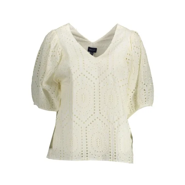 GANT T-SHIRT MANCHES COURTES FEMME BLANC - GANT
