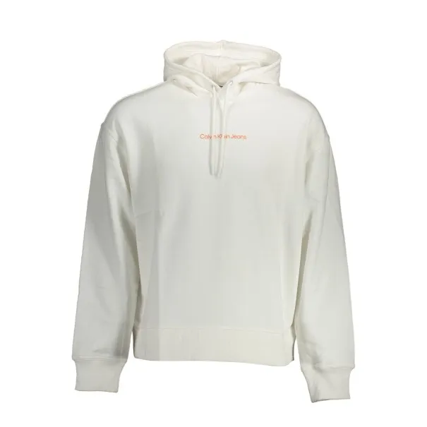 CALVIN KLEIN SWEAT SANS ZIP HOMME BLANC - CALVIN KLEIN