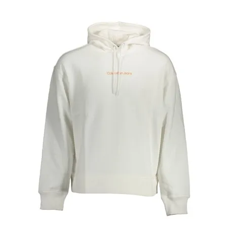 CALVIN KLEIN SWEAT SANS ZIP HOMME BLANC - CALVIN KLEIN