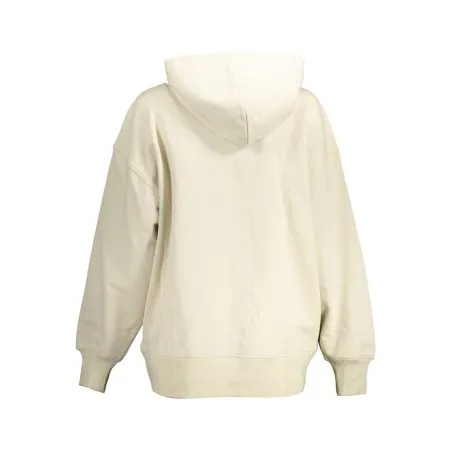 CALVIN KLEIN SWEAT AVEC ZIP FEMME BEIGE - CALVIN KLEIN