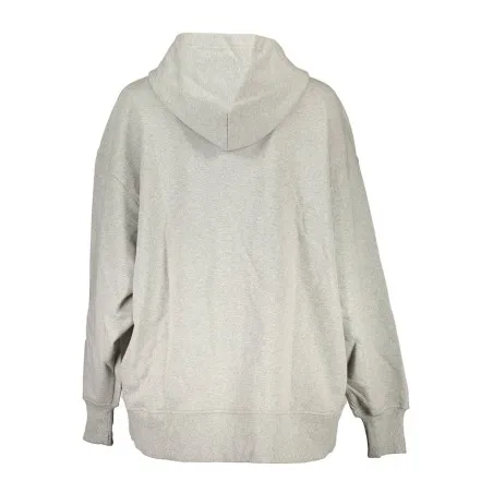 CALVIN KLEIN SWEAT AVEC ZIP FEMME GRIS - CALVIN KLEIN