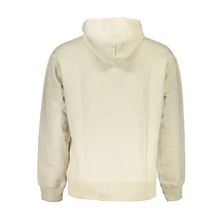 CALVIN KLEIN SWEAT SANS ZIP HOMME BEIGE - CALVIN KLEIN