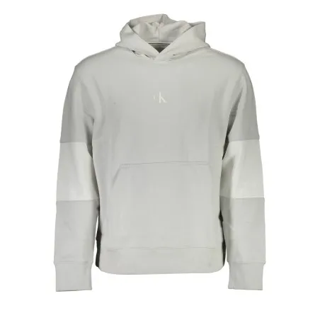 CALVIN KLEIN SWEAT SANS ZIP GRIS HOMME - CALVIN KLEIN
