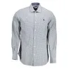 Chemise à manches longues pour homme US Polo Assn., bleue - U.S. POLO ASSN