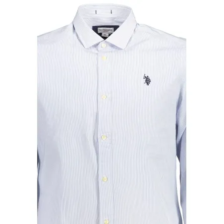 Chemise à manches longues pour homme US Polo Assn., bleue - U.S. POLO ASSN