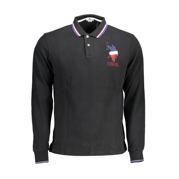 Polo à manches longues pour homme US Polo Assn., noir - U.S. POLO ASSN