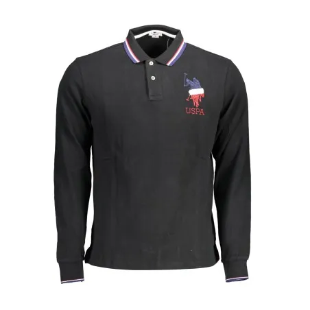 Polo à manches longues pour homme US Polo Assn., noir - U.S. POLO ASSN