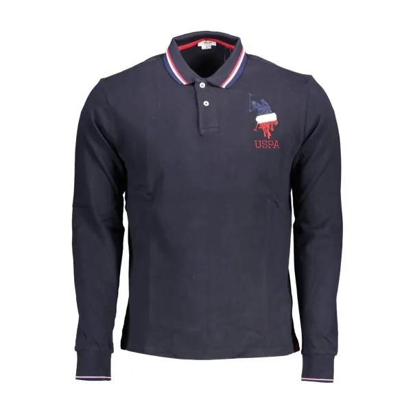 Polo à manches longues pour homme US Polo Assn., bleu - U.S. POLO ASSN
