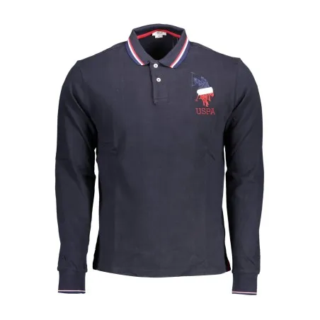 Polo à manches longues pour homme US Polo Assn., bleu - U.S. POLO ASSN