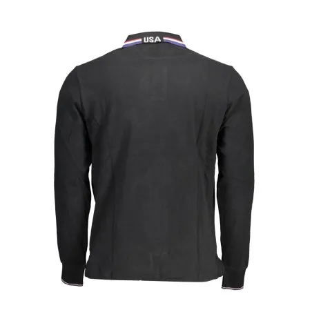 Polo à manches longues pour homme US Polo Assn., noir - U.S. POLO ASSN