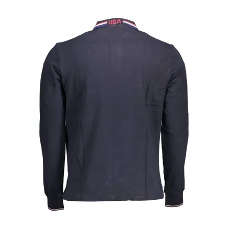 Polo à manches longues pour homme US Polo Assn., bleu - U.S. POLO ASSN