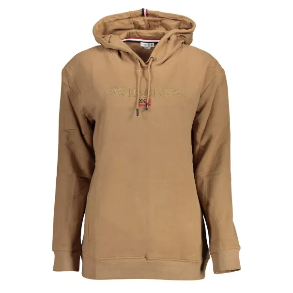 Sweat-shirt zippé marron US POLO ASSN. pour femme - U.S. POLO ASSN