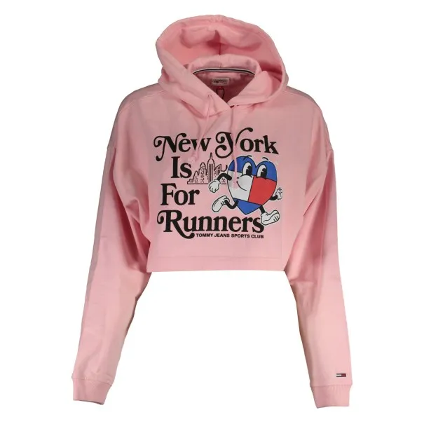 SWEAT-SHIRT FEMME ROSE SANS ZIP TOMMY HILFIGER - TOMMY HILFIGER