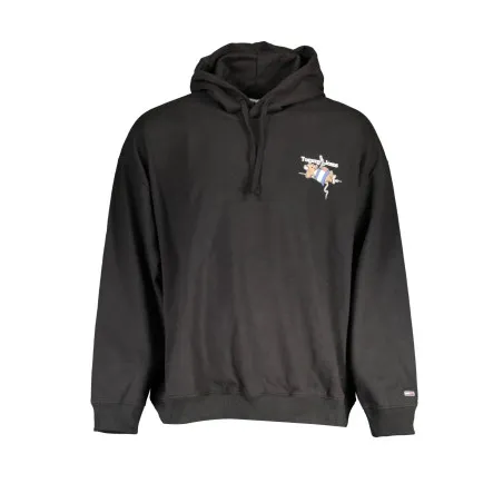 TOMMY HILFIGER SWEAT SANS ZIP NOIR HOMME - TOMMY HILFIGER