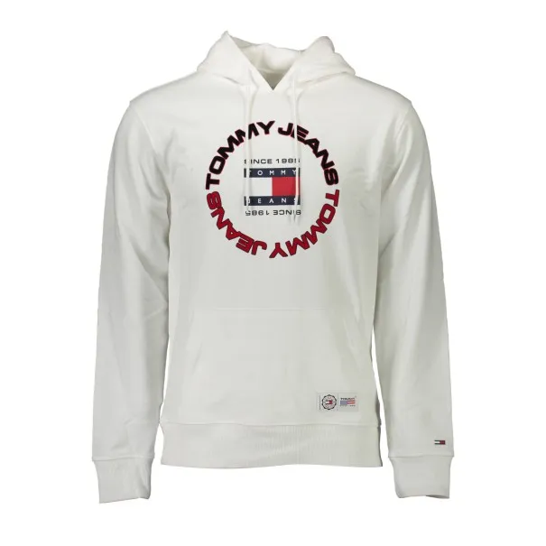 SWEAT-SHIRT BLANC SANS ZIP TOMMY HILFIGER HOMME - TOMMY HILFIGER