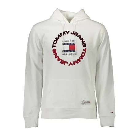 SWEAT-SHIRT BLANC SANS ZIP TOMMY HILFIGER HOMME - TOMMY HILFIGER