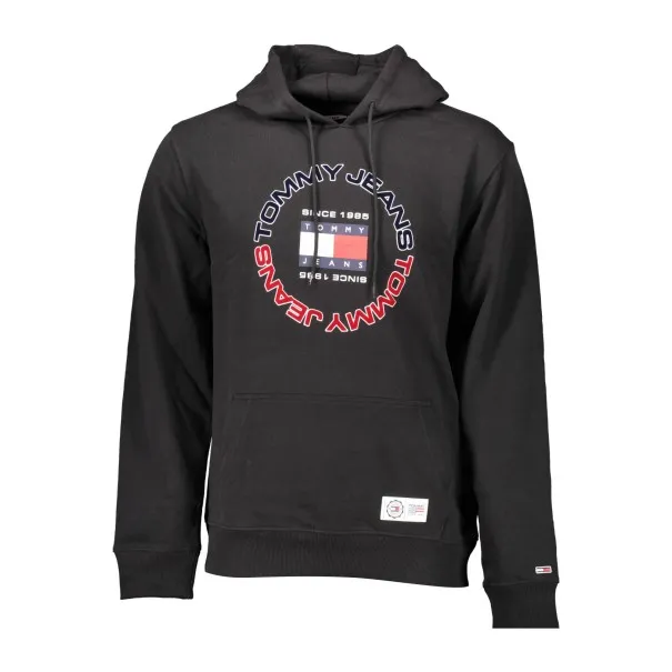 TOMMY HILFIGER SWEAT SANS ZIP NOIR HOMME - TOMMY HILFIGER