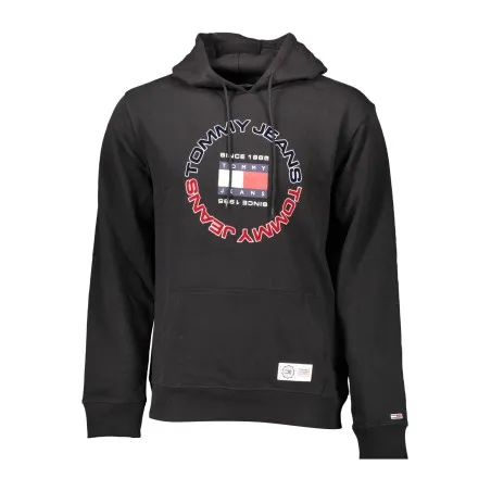 TOMMY HILFIGER SWEAT SANS ZIP NOIR HOMME - TOMMY HILFIGER