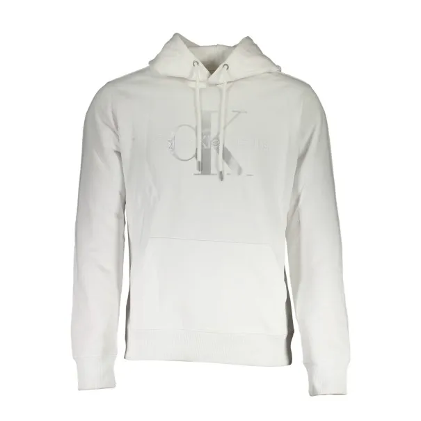 SWEAT-SHIRT HOMME BLANC SANS ZIP CALVIN KLEIN - CALVIN KLEIN