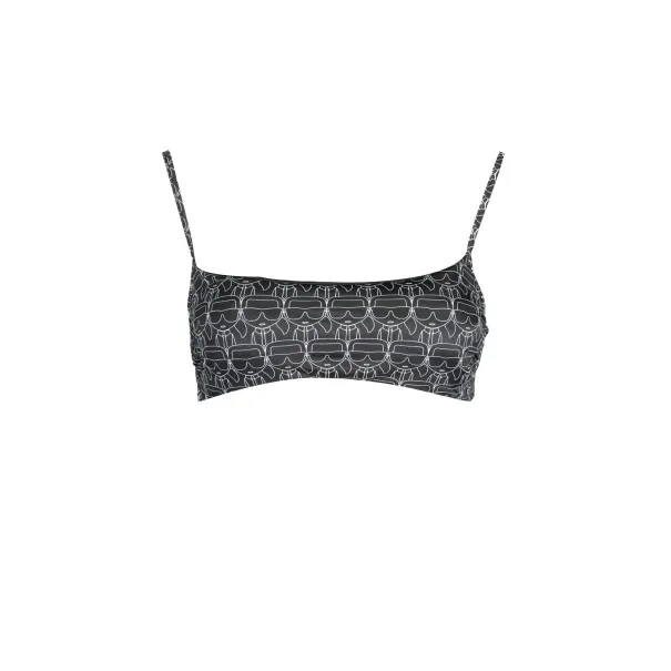 KARL LAGERFELD BEACHWEAR TOP COSTUME FEMME NOIR - KARL LAGERFELD BEACHWEAR