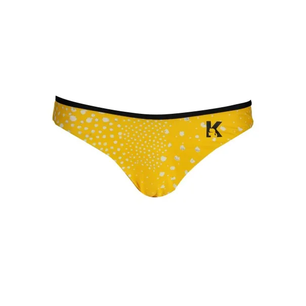 KARL LAGERFELD BEACHWEAR BAS DE MAILLOT DE BAIN FEMME JAUNE - KARL LAGERFELD BEACHWEAR