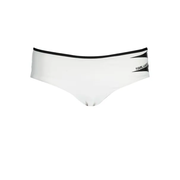KARL LAGERFELD BEACHWEAR BAS DE MAILLOT DE BAIN FEMME BLANC - KARL LAGERFELD BEACHWEAR