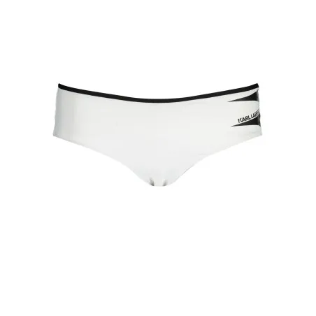 KARL LAGERFELD BEACHWEAR BAS DE MAILLOT DE BAIN FEMME BLANC - KARL LAGERFELD BEACHWEAR
