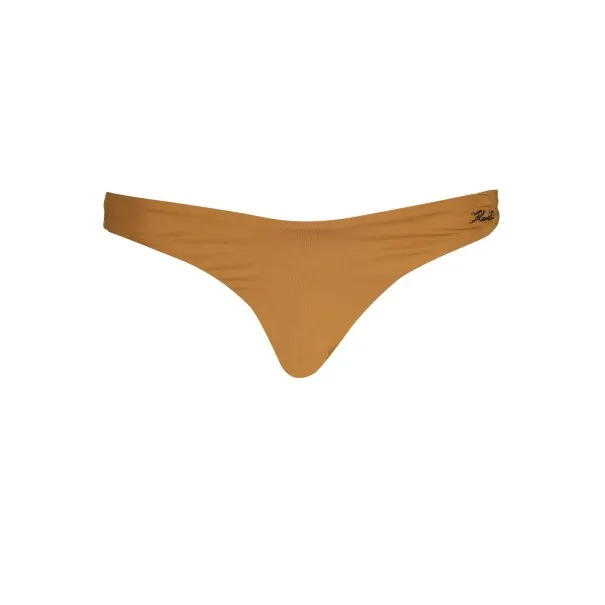 KARL LAGERFELD BEACHWEAR BAS DE MAILLOT DE BAIN FEMME MARRON - KARL LAGERFELD BEACHWEAR