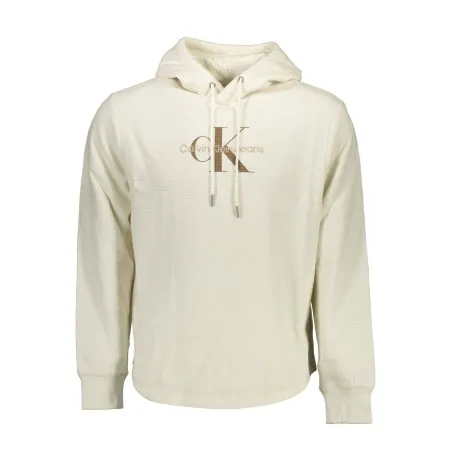 SWEAT-SHIRT HOMME BLANC SANS ZIP CALVIN KLEIN - CALVIN KLEIN
