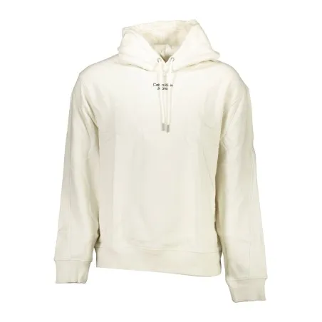 SWEAT-SHIRT HOMME BLANC SANS ZIP CALVIN KLEIN - CALVIN KLEIN