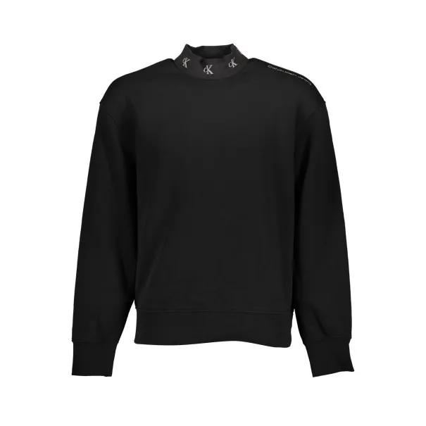 CALVIN KLEIN SWEAT SANS ZIP NOIR HOMME - CALVIN KLEIN