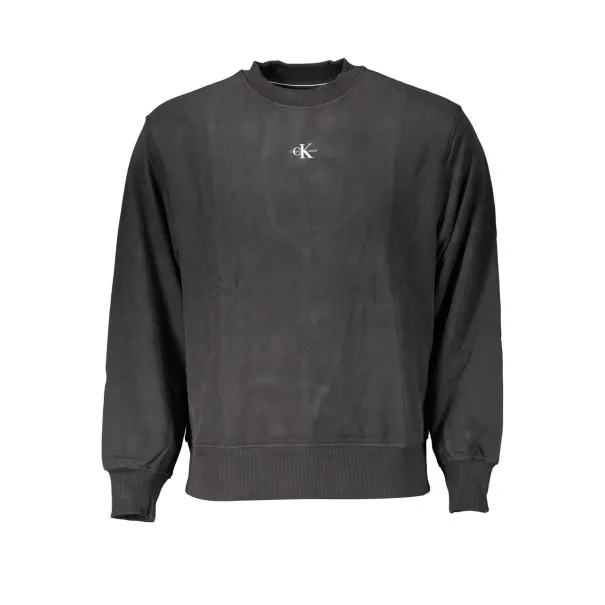 CALVIN KLEIN SWEAT SANS ZIP NOIR HOMME - CALVIN KLEIN