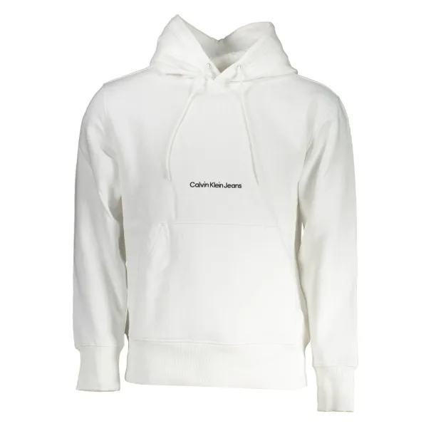 SWEAT-SHIRT HOMME BLANC SANS ZIP CALVIN KLEIN - CALVIN KLEIN