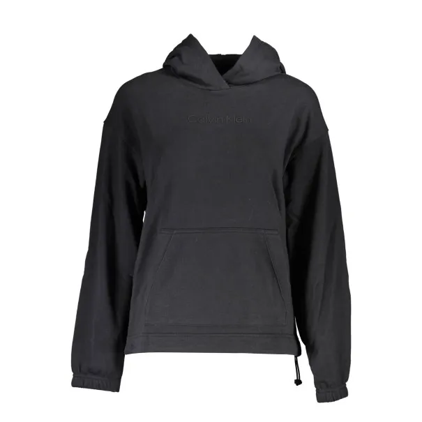CALVIN KLEIN SWEAT-SHIRT FEMME SANS ZIP NOIR - CALVIN KLEIN