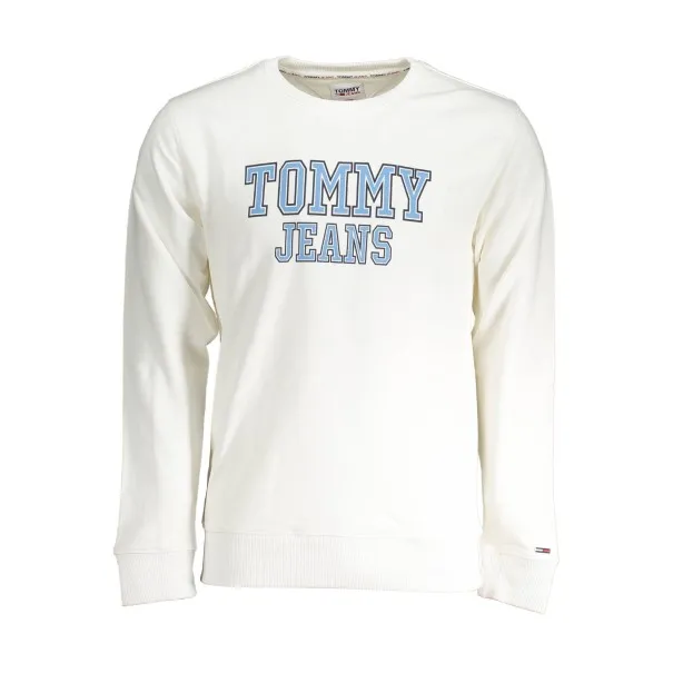 SWEAT-SHIRT BLANC SANS ZIP TOMMY HILFIGER HOMME - TOMMY HILFIGER