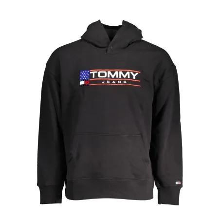 TOMMY HILFIGER SWEAT SANS ZIP NOIR HOMME - TOMMY HILFIGER