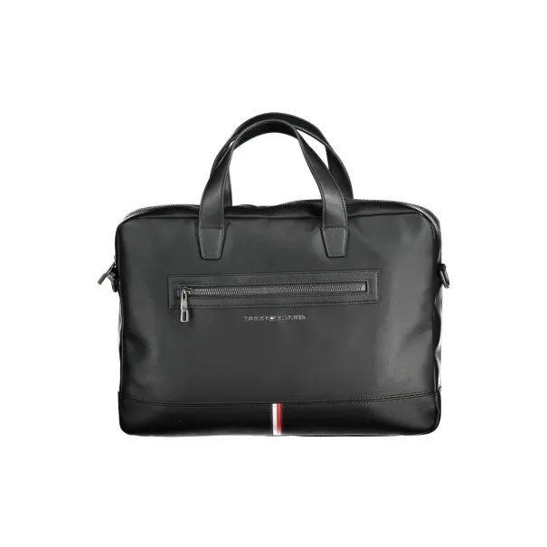 SERVIETTE TOMMY HILFIGER HOMME NOIR - TOMMY HILFIGER