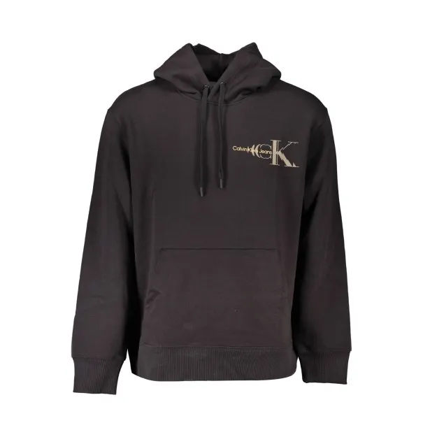 CALVIN KLEIN SWEAT SANS ZIP NOIR HOMME - CALVIN KLEIN