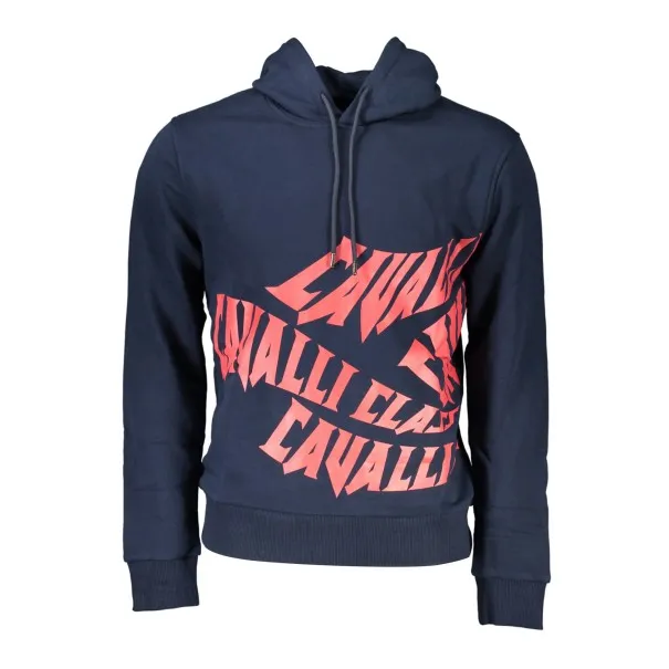 CAVALLI CLASS SWEAT SANS ZIP HOMME BLEU - CAVALLI CLASS