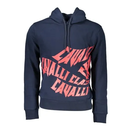 CAVALLI CLASS SWEAT SANS ZIP HOMME BLEU - CAVALLI CLASS