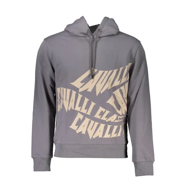 SWEAT-SHIRT CAVALLI CLASS SANS ZIP POUR HOMME GRIS - CAVALLI CLASS