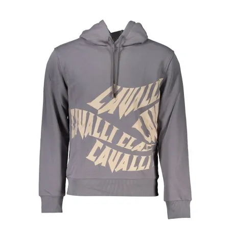 SWEAT-SHIRT CAVALLI CLASS SANS ZIP POUR HOMME GRIS - CAVALLI CLASS