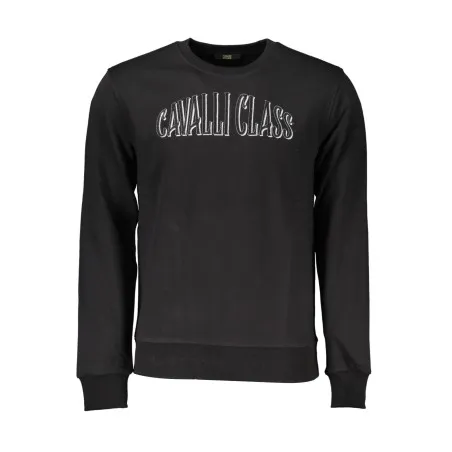 CAVALLI CLASS SWEAT SANS ZIP NOIR HOMME - CAVALLI CLASS