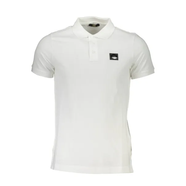CAVALLI CLASS POLO MANCHES COURTES HOMME BLANC - CAVALLI CLASS