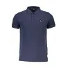 CAVALLI CLASS POLO MANCHES COURTES HOMME BLEU - CAVALLI CLASS
