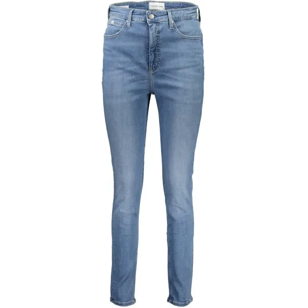 CALVIN KLEIN JEANS EN DENIM POUR FEMME BLEU CLAIR - CALVIN KLEIN