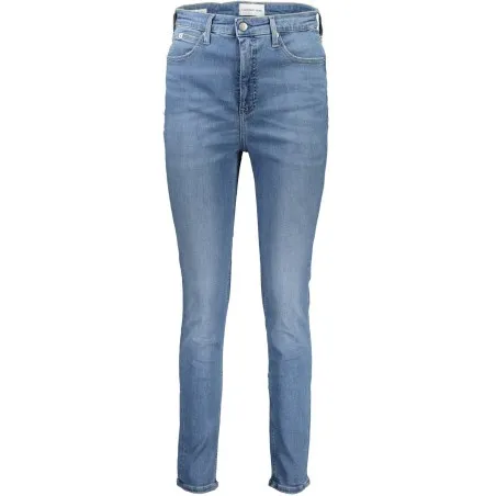 CALVIN KLEIN JEANS EN DENIM POUR FEMME BLEU CLAIR - CALVIN KLEIN