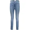 CALVIN KLEIN JEANS EN DENIM POUR FEMME BLEU CLAIR - CALVIN KLEIN