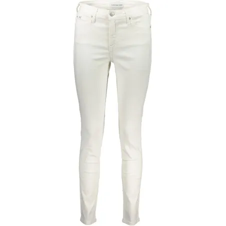 CALVIN KLEIN JEANS EN DENIM POUR FEMME BLANC - CALVIN KLEIN